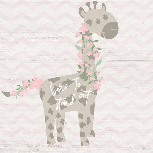 Chevron: Floral Giraffe by Natalie Carpentieri