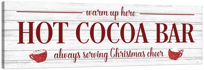 Hot Cocoa Bar Canvas Art Print - Holiday Eats & Treats