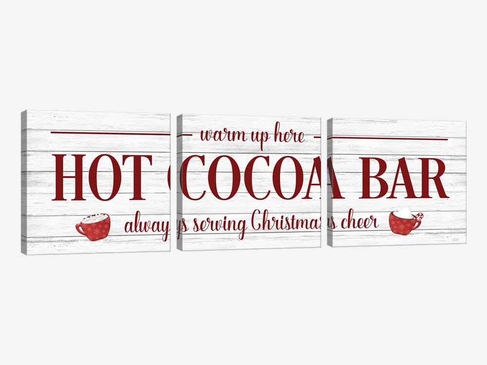 Hot Cocoa Bar by Natalie Carpentieri 3-piece Canvas Wall Art