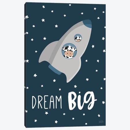 Cow in Space I Canvas Print #CRP284} by Natalie Carpentieri Canvas Print