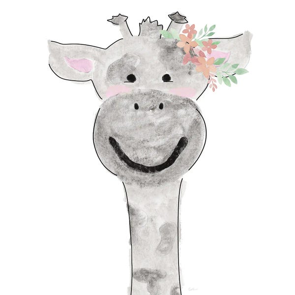 Canvas Print: Cute Giraffe by Natalie Carpentieri