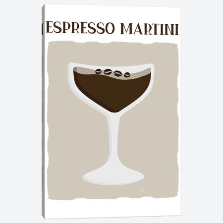 Espresso Martini Canvas Print #CRP289} by Natalie Carpentieri Canvas Wall Art