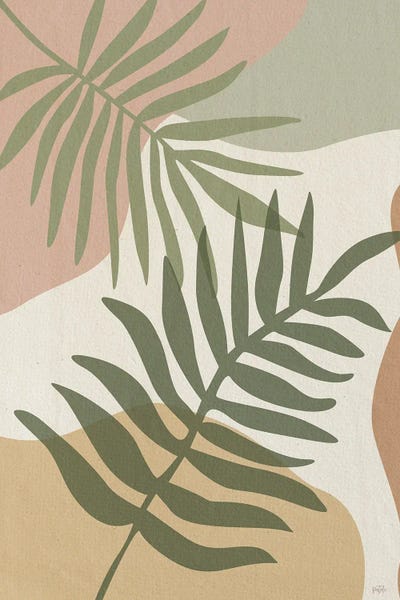 Tropical Leaves: Mid Century Palm II by Natalie Carpentieri