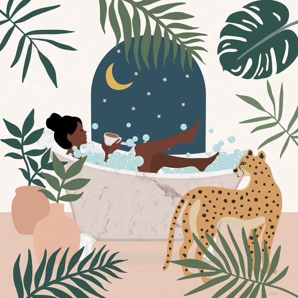 Fine Art Print: Jungle Spa I by Natalie Carpentieri