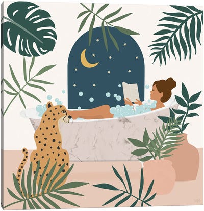 Jungle Spa II Canvas Art Print - Natalie Carpentieri
