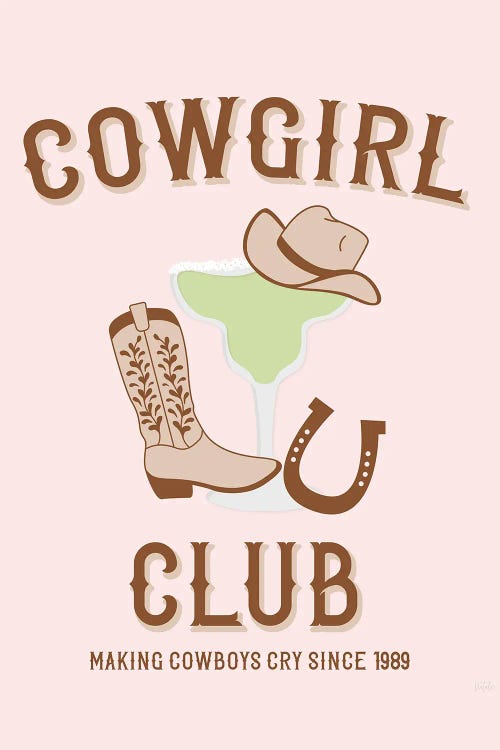 Cowgirl Club by Natalie Carpentieri wall art