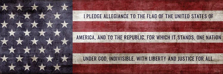 Pledge Flag by Natalie Carpentieri wall art