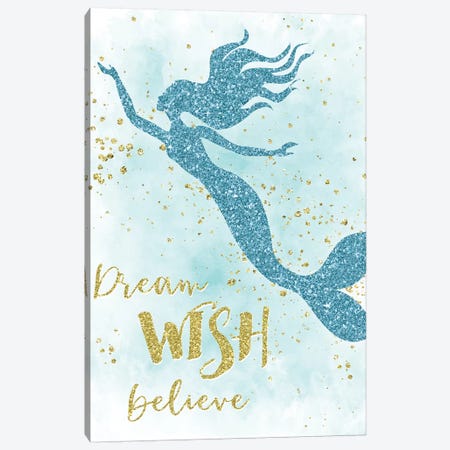 Dream Wish Believe Canvas Print #CRP40} by Natalie Carpentieri Canvas Print