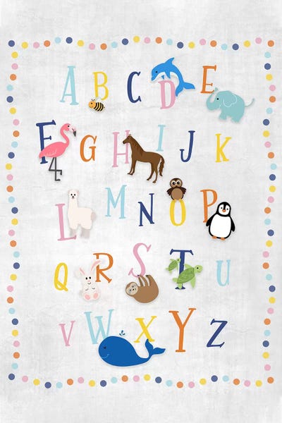 Kids Educational Art: Animal Alphabet by Natalie Carpentieri