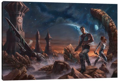 A Soldier Of Poloda: Further Adventures Beyond The Farthest Star Canvas Art Print - The Edgar Rice Burroughs Collection