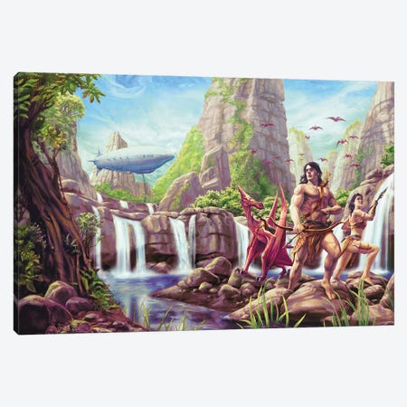 Tarzan®: Battle for Pellucidar® Canvas Print #CRS5} by Chris Peuler Canvas Art