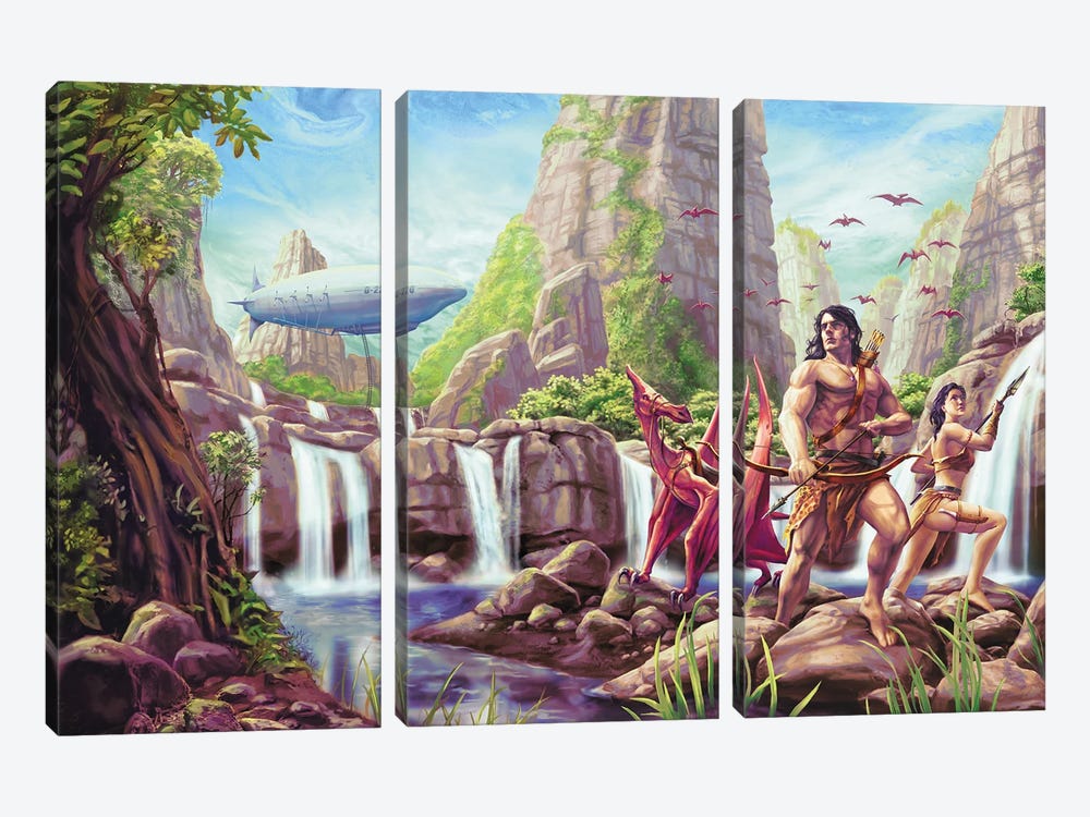 Tarzan®: Battle for Pellucidar® by Chris Peuler 3-piece Art Print