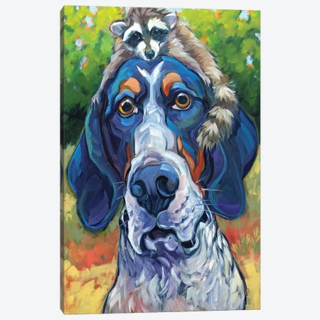 Coonhound Canvas Print #CRT19} by CR Townsend Canvas Artwork