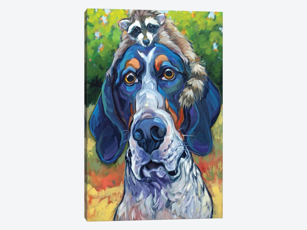 Coonhound by CR Townsend 1-piece Canvas Art Print