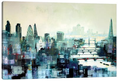 City Titans Canvas Art Print - Colin Ruffell