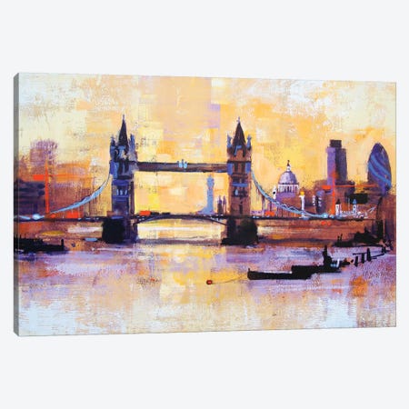 Colours Of London Canvas Print #CRU13} by Colin Ruffell Canvas Art Print