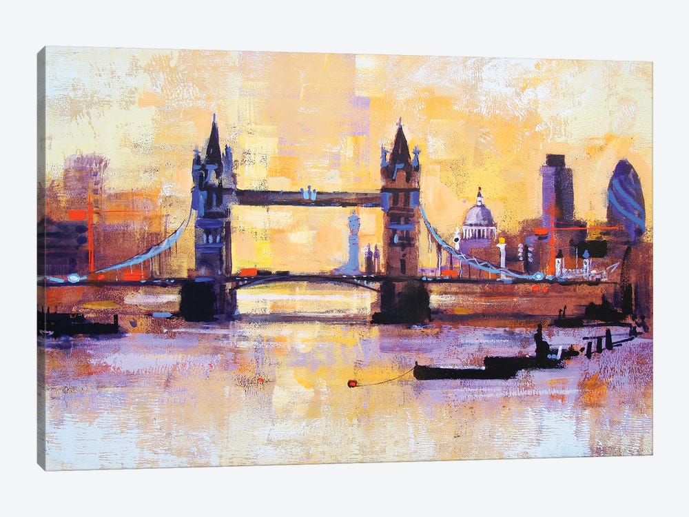 Colours Of London by Colin Ruffell 1-piece Canvas Wall Art