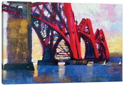 Edinburgh Forth Bridge Canvas Art Print - Colin Ruffell