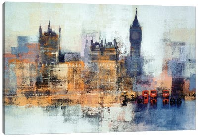 Houses Of Parliament Canvas Art Print - Colin Ruffell