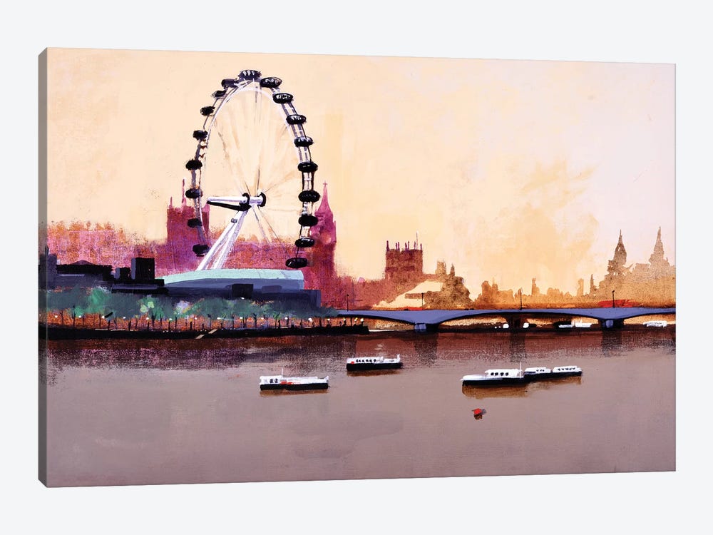 London Eye by Colin Ruffell 1-piece Canvas Artwork