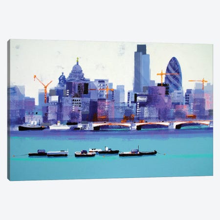 London Skyline Canvas Print #CRU43} by Colin Ruffell Canvas Art