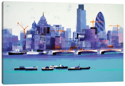 London Skyline Canvas Art Print - Colin Ruffell
