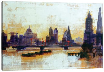 London Sleeps Canvas Art Print - Colin Ruffell