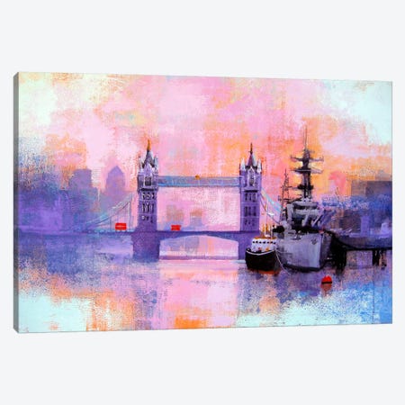 London Tower Bridge Canvas Print #CRU46} by Colin Ruffell Art Print