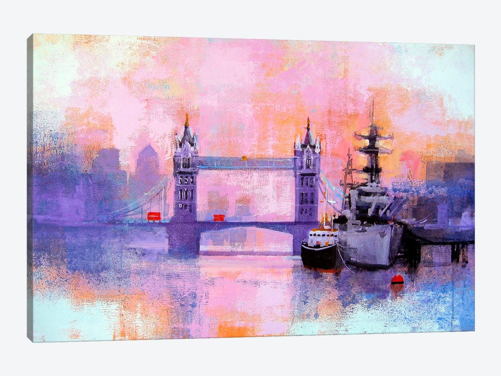 London Tower Bridge by Colin Ruffell 1-piece Canvas Artwork