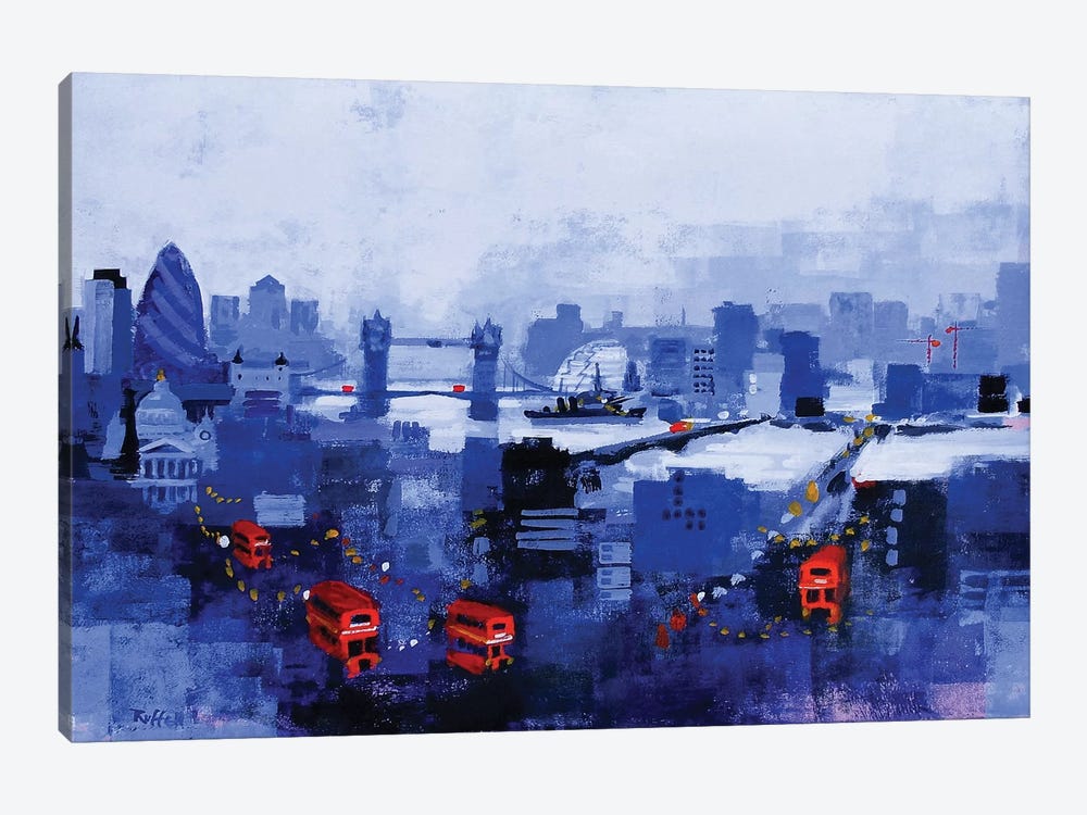 Blue Panorama by Colin Ruffell 1-piece Canvas Art