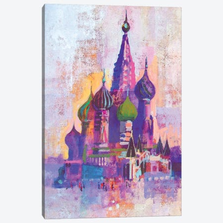Moscow Saint Basil's Cathedral Canvas Print #CRU52} by Colin Ruffell Canvas Art Print