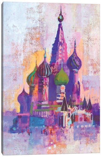 Moscow Saint Basil's Cathedral Canvas Art Print - Colin Ruffell