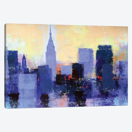 New York Skyline Canvas Print #CRU57} by Colin Ruffell Canvas Artwork