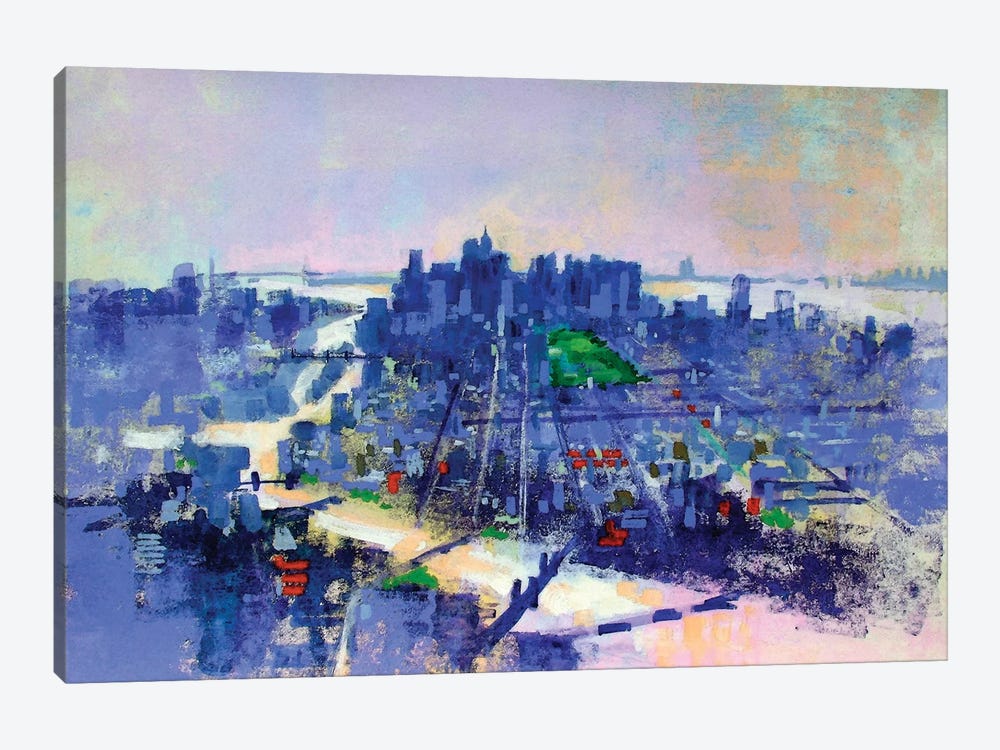 NYC East River by Colin Ruffell 1-piece Canvas Wall Art