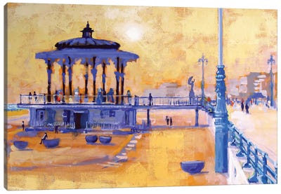 Brighton Bandstand Canvas Art Print - Column Art