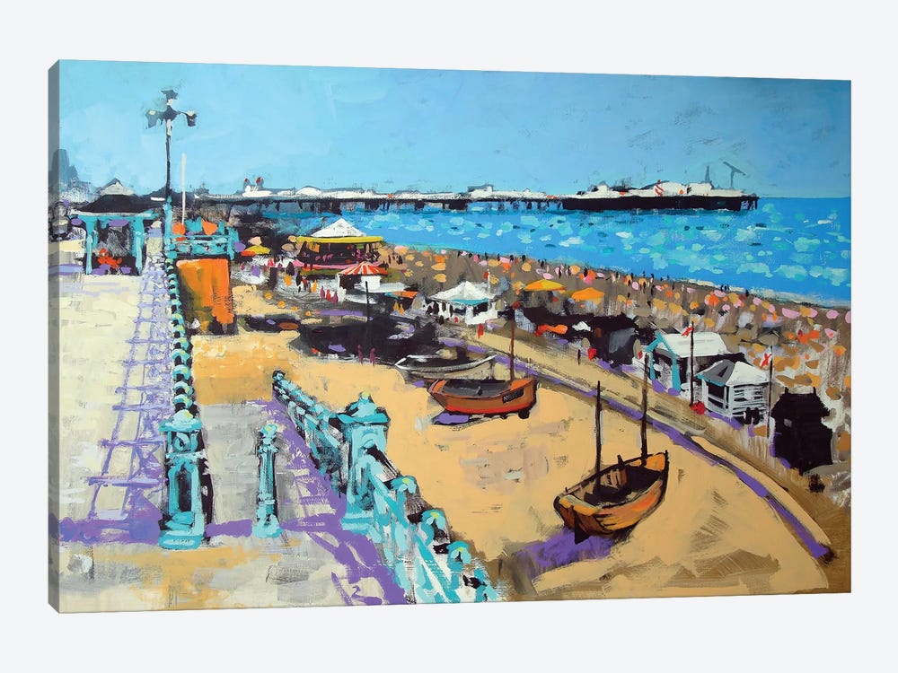 Brighton Beach by Colin Ruffell 1-piece Canvas Wall Art
