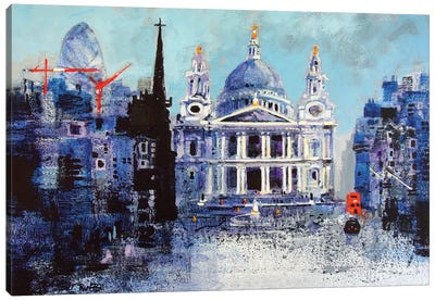 St. Paul's Cathedral II Canvas Art Print - Colin Ruffell