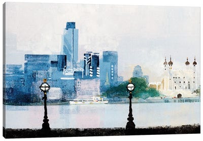 The City Canvas Art Print - Colin Ruffell