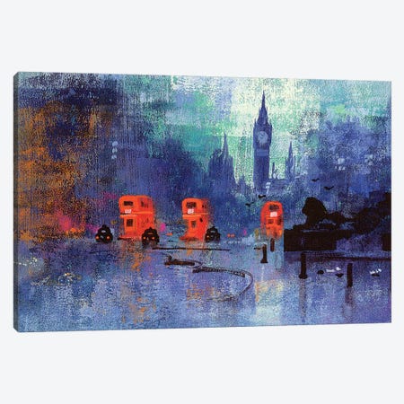 Trafalgar Square Canvas Print #CRU85} by Colin Ruffell Art Print