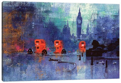 Trafalgar Square Canvas Art Print - Colin Ruffell