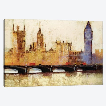 Westminster Bridge Canvas Print #CRU90} by Colin Ruffell Canvas Print