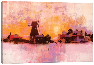 Windmill Canvas Art Print - Colin Ruffell