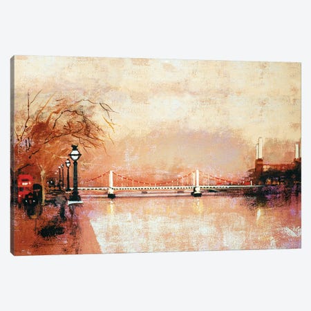 Chelsea Bridge Canvas Print #CRU9} by Colin Ruffell Canvas Print