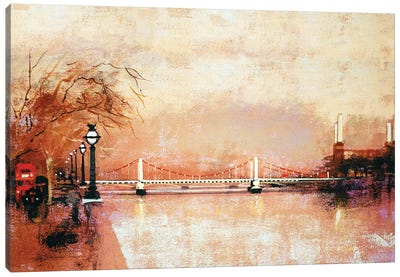 Chelsea Bridge Canvas Art Print - Colin Ruffell