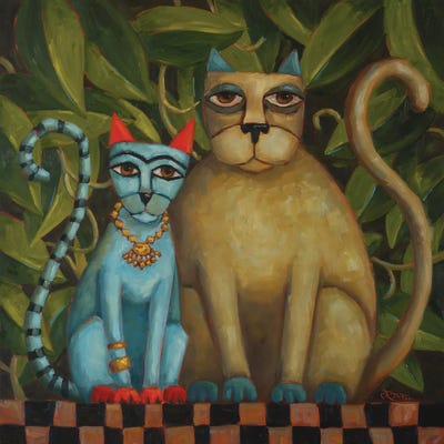 Frida Loves Diego by Cindy Revell canvas print