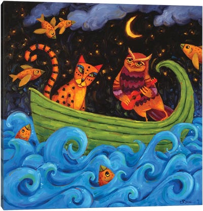 Love Boat Canvas Art Print - Cindy Revell