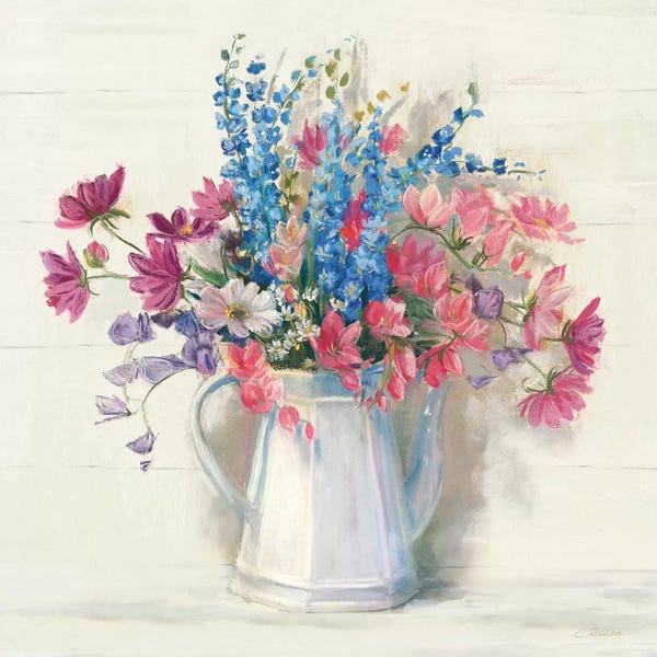 Carol Rowan: Ironstone Bouquet I Bright by Carol Rowan