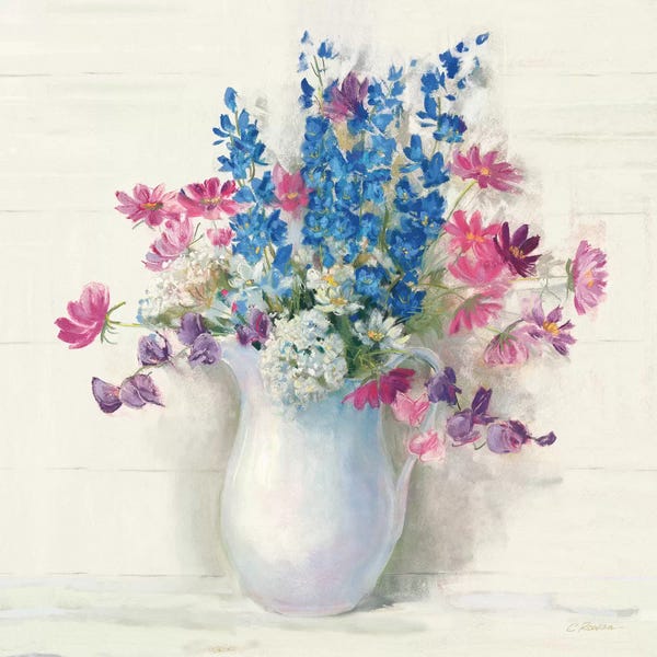 Carol Rowan: Ironstone Bouquet II Bright by Carol Rowan