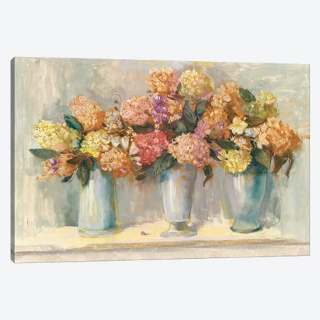 Fall Hydrangea Bouquets Canvas Print #CRW1} by Carol Rowan Canvas Art Print