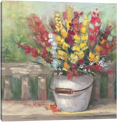 Snapdragon Bouquet Canvas Art Print - Carol Rowan